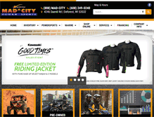 Tablet Screenshot of madcitypowersports.com
